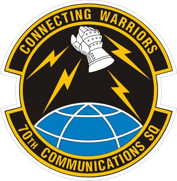 70th Communications Squad Emblem Decal