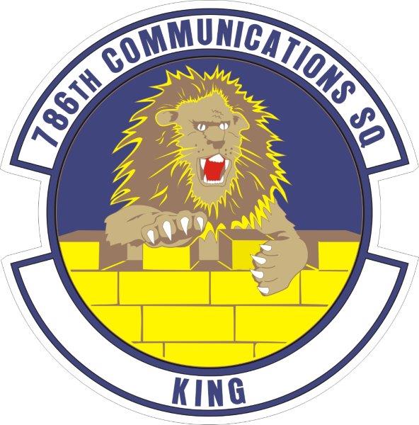 786th Communications Squad Emblem Decal