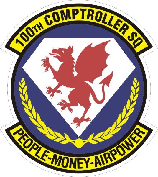 100th Comptroller Squadron Decal