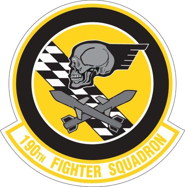 190th Fighter Squadron Emblem Decal
