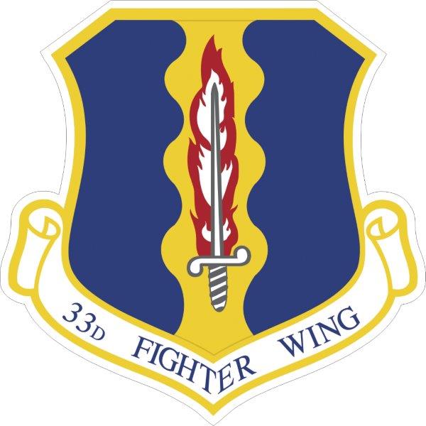 33d Fighter Wing Decal