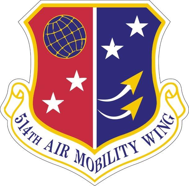 514 Air Mobility Wing Decal