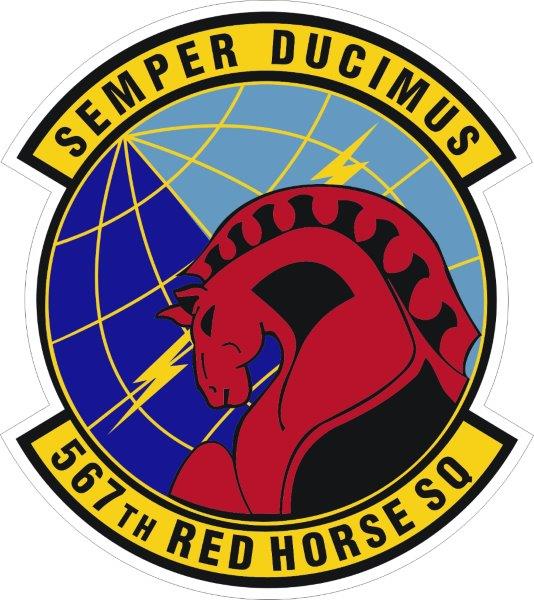 567th Red Horse Squad Decal