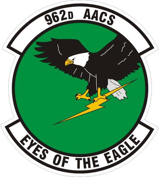 962nd Airborne Air Control Squadron Emblem Decal