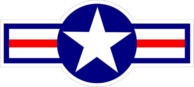 US Air Force Wings Roundel Decal