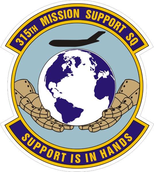 315th Mission Support Squad Emblem Decal