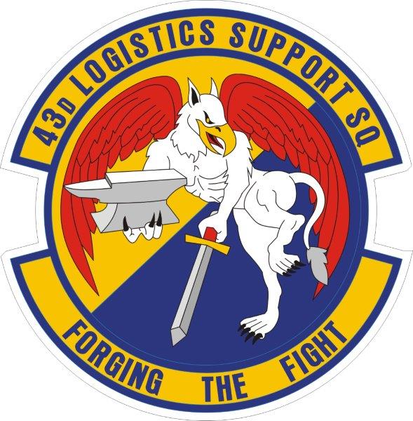 43d Logistics Support Squad Emblem Decal