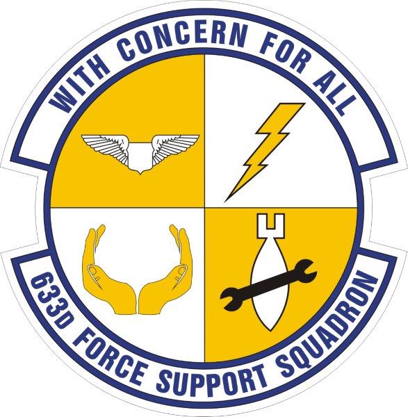 633d Force Support Squad Emblem Decal