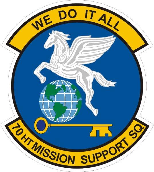 70th Mission Support Squad Emblem Decal