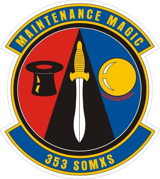 353d Special Ops Maintenance Squad Emblem Decal