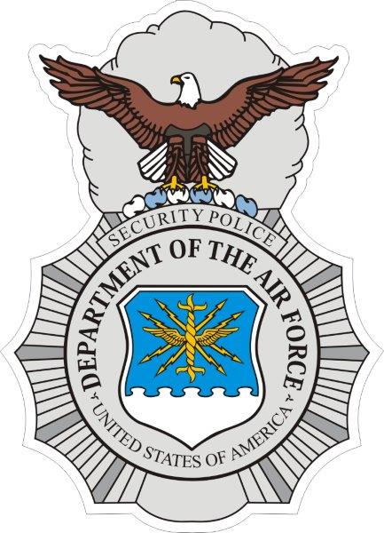 US Air Force Security Forces Badge Decal