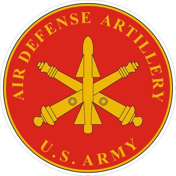 Air Defense Artillery Plaque Decal