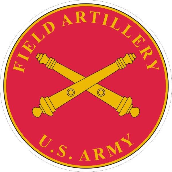 Field Artillery Plaque Decal