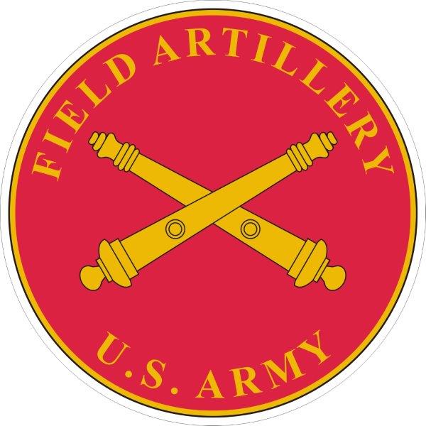 Field Artillery Plaque Decal