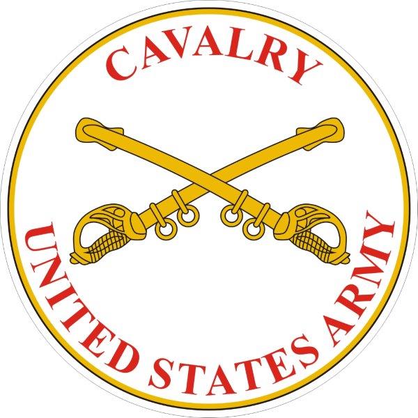 US Cavalry Plaque Decal