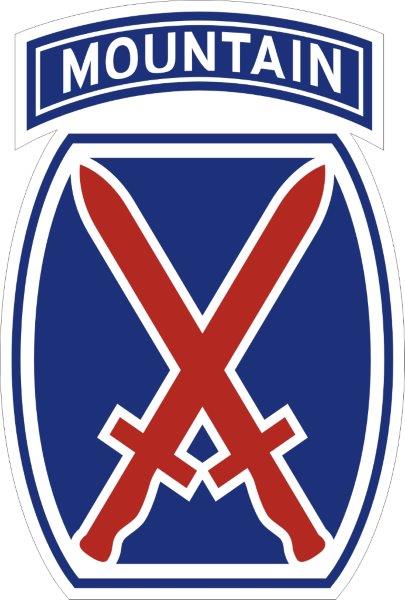 10th Mountain Division Decal