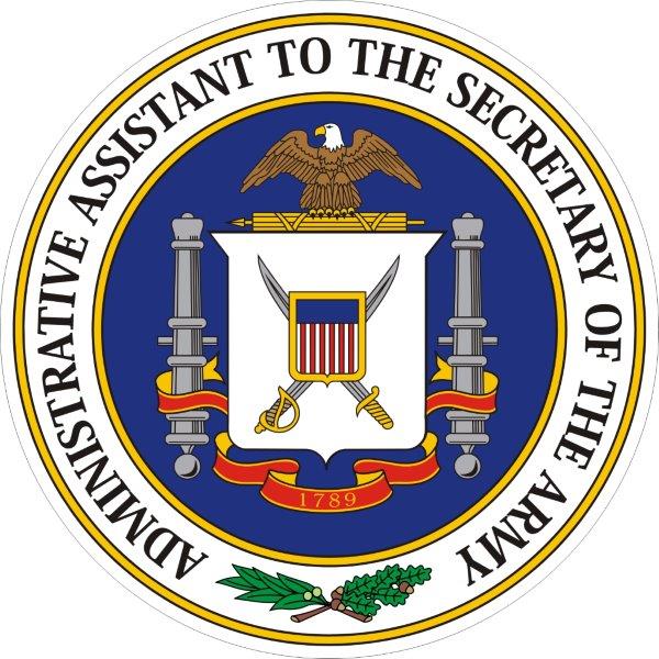 Administrative Assistant to the US Army Secretary Seal Decal