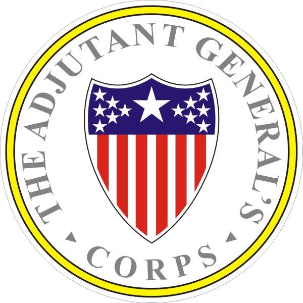 US Army Adjutant General Corp Plaque Decal