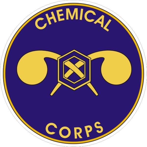 US Army Chemical Corps Plaque Decal