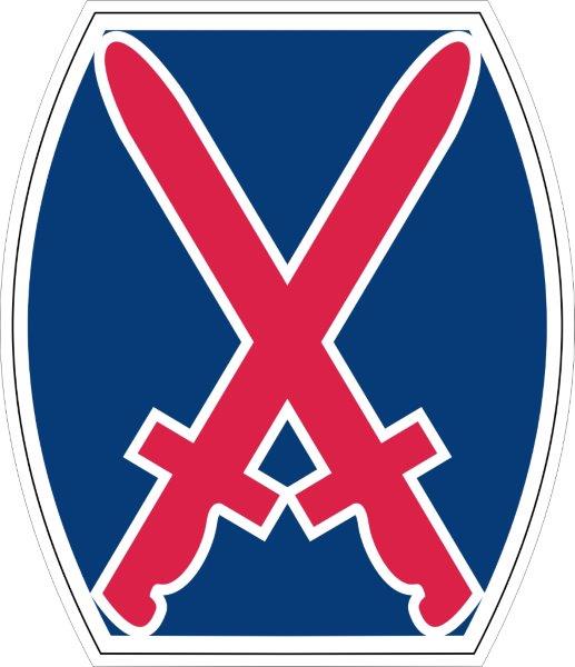 10th Infantry Division Decal