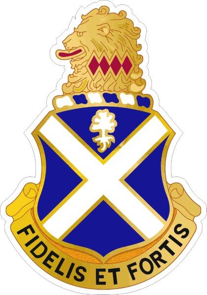 113th Infantry Regiment DUI Decal