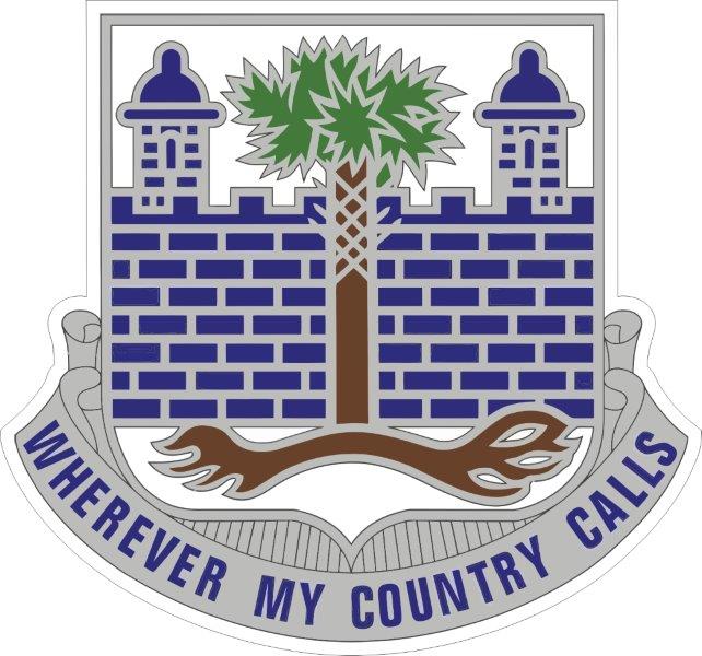 118th Infantry Regiment DUI Decal