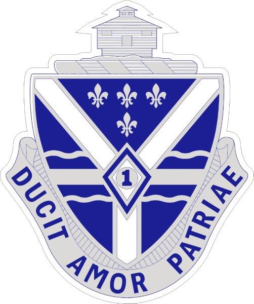 131st Infantry Regiment DUI Decal
