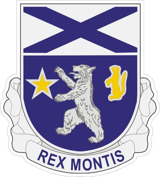136th Infantry Regiment DUI Decal