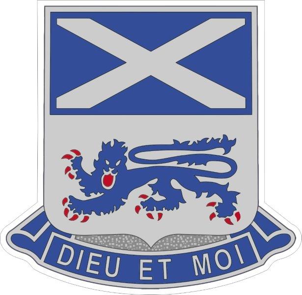156th Infantry Regiment DUI Decal