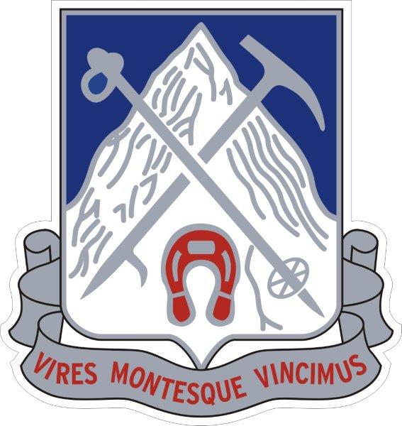 87th Mountain Infantry Regiment Decal