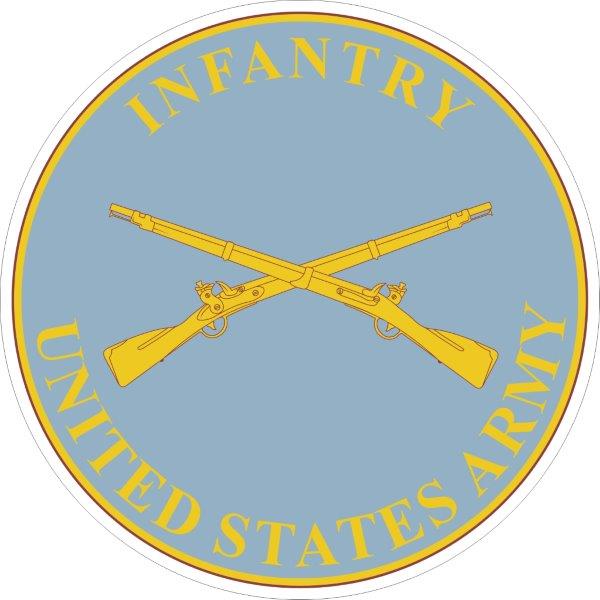 US Army Infantry Plaque Decal