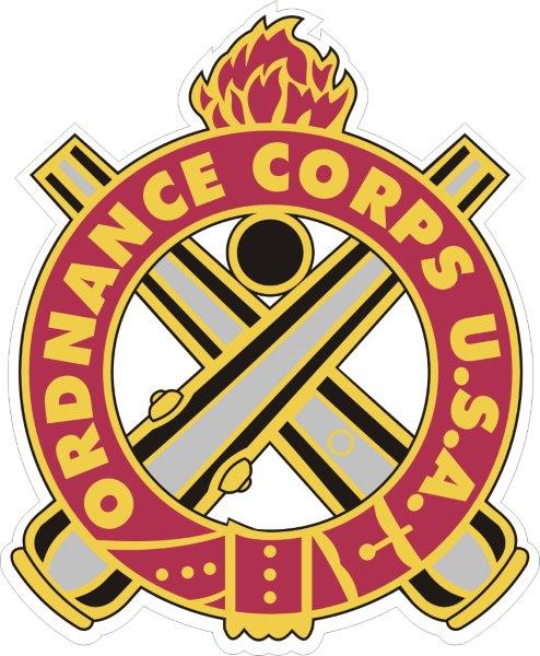 US Army Ordnance Corps Insignia Decal