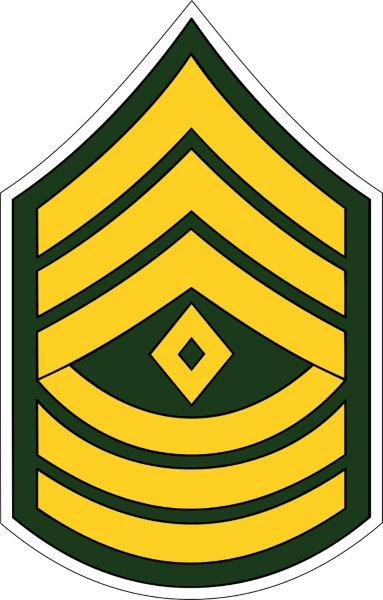 US Army 1st Sergeant Decal