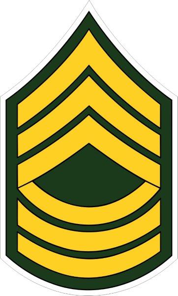 US Army Master Sergeant Decal