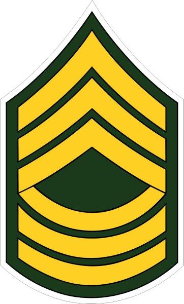 US Army Master Sergeant Decal