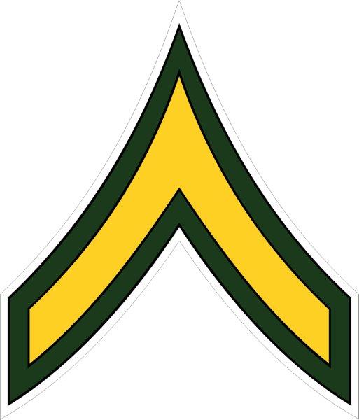 US Army Private Decal