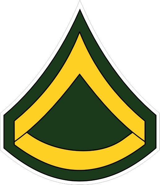 US Army Private 1st Class Decal