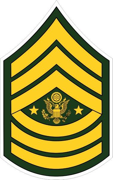 US Army Sergeant Major of the Army Decal