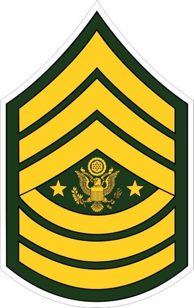 US Army Sergeant Major of the Army Decal