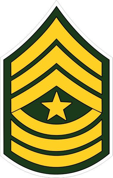 US Army Sergeant Major Decal