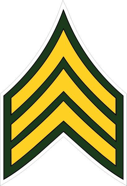 US Army Sergeant Decal