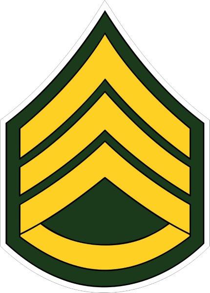 US Army Staff Sergeant Decal