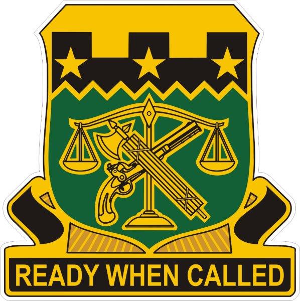 105th Military Police Battalion DUI Decal