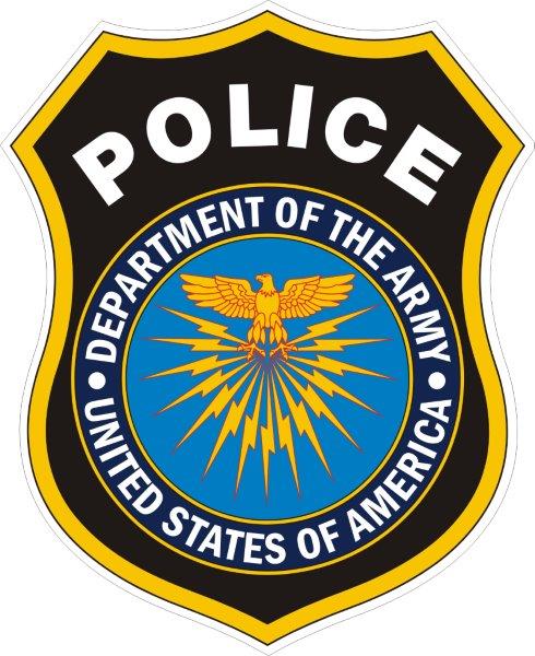 Department of the Army Police Decal