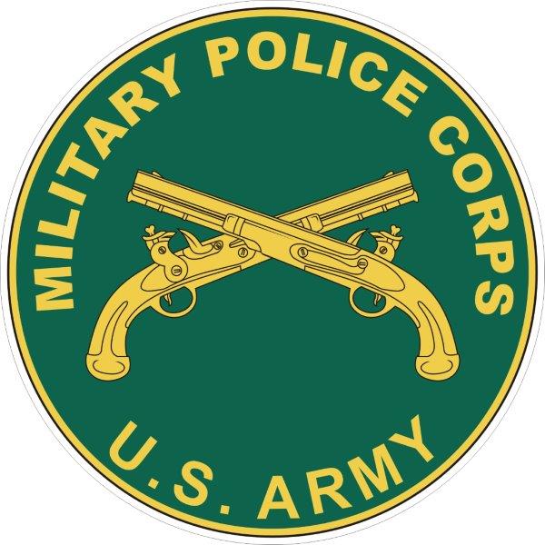 Military Police Corps Plaque Decal