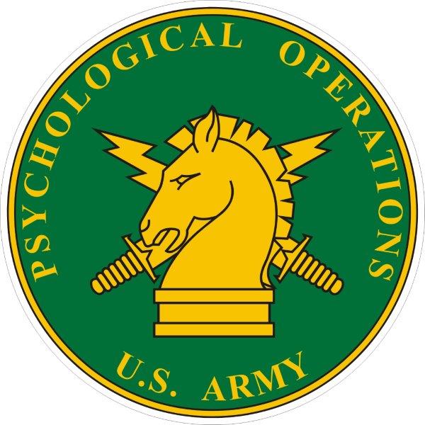 Psychological Operations Branch Plaque Decal