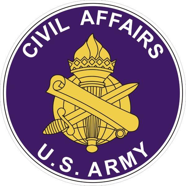 Civil Affairs Plaque Decal