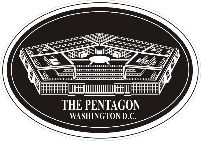 Pentagon Plaque Decal