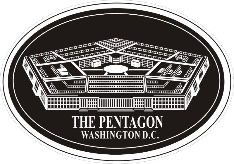 Pentagon Plaque Decal