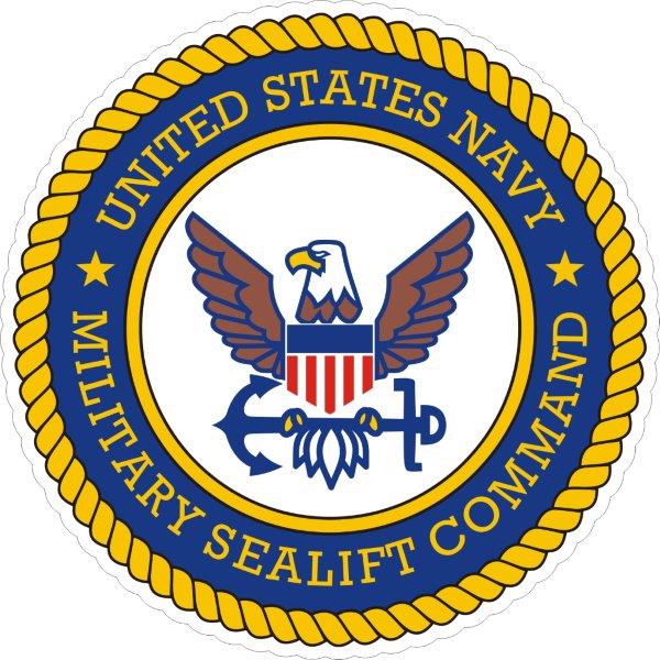 Military Sealift Command Emblem Decal